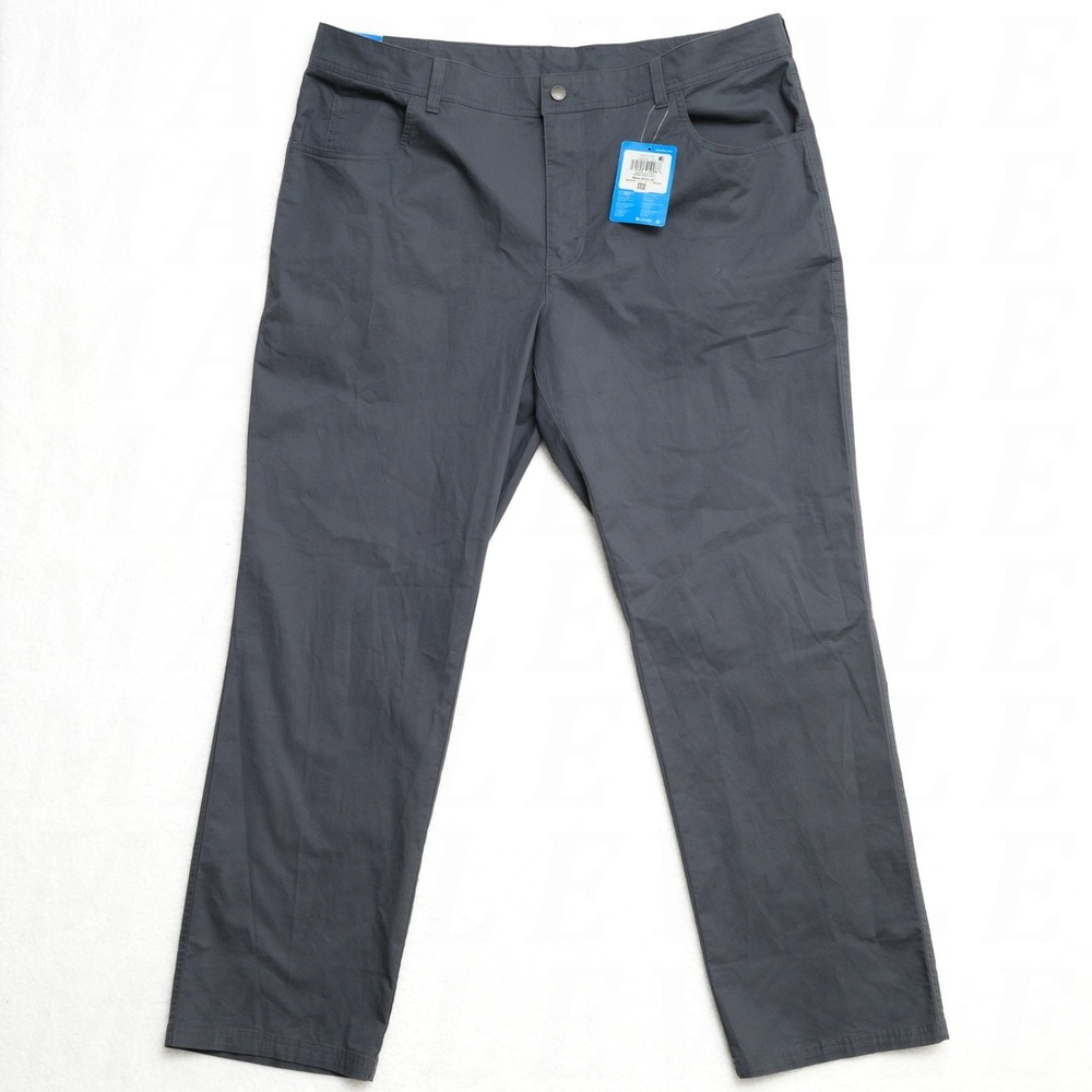 Columbia Rapid Rivers Pant Men's 40x32 Dark Grey Regular Fit Straight Leg NWT
